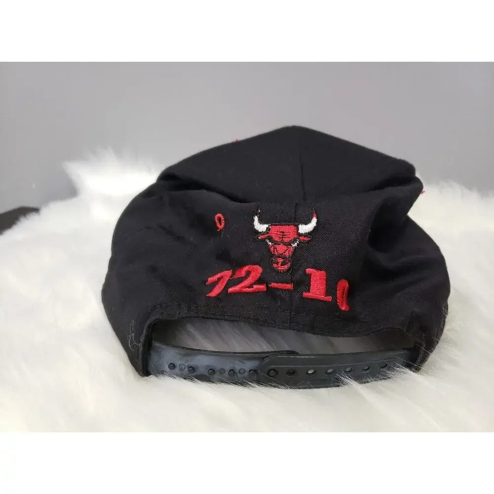 Chicago Bulls‎ 1995-1996 NBA All Time Best Record Nissin Hat 72-10 Snapback